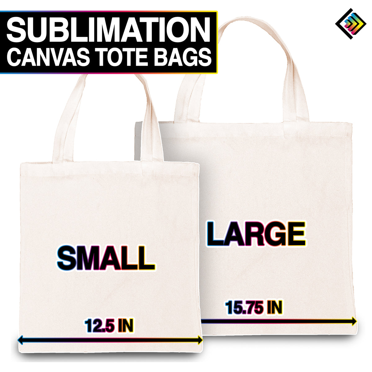Polyester Canvas Sublimation Tote Bags – REAL BLANKS